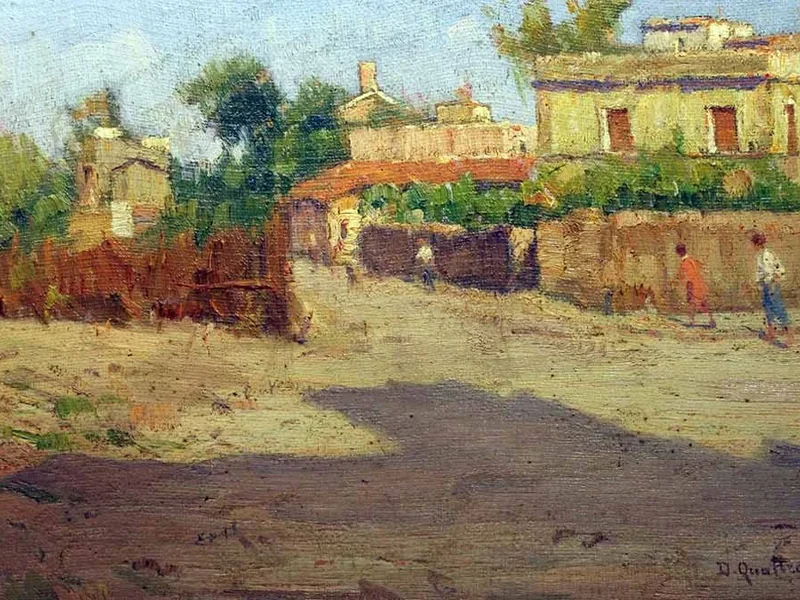 1872-Domenico Quattrociocchi - Tra le vie di Palermo